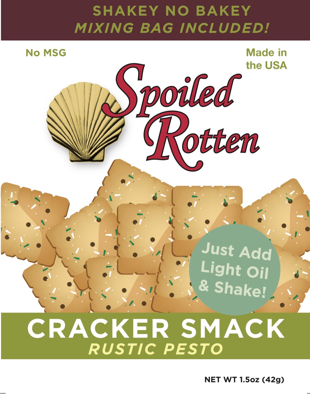 Cracker Smack Rustic Pesto