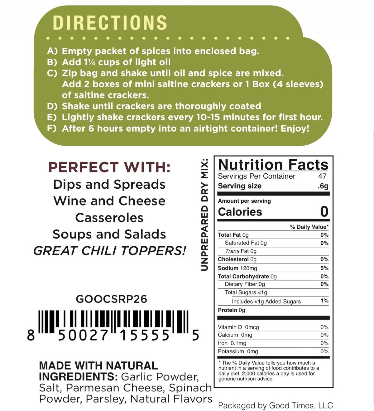 Cracker Smack Rustic Pesto