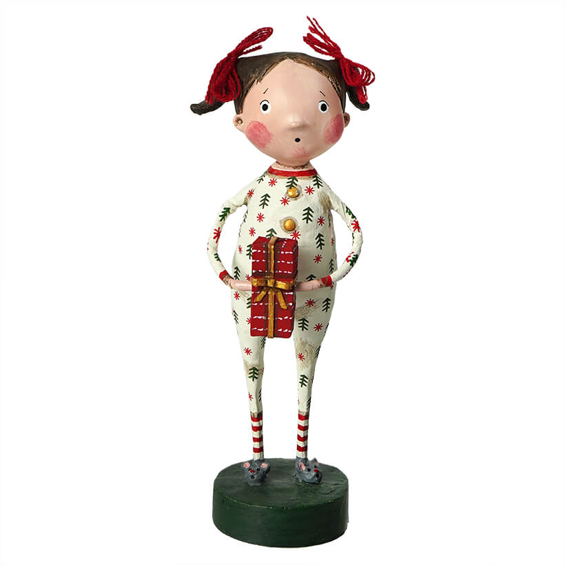 Jenny&#39;s Christmas Jammies Figurine by Lori Mitchell