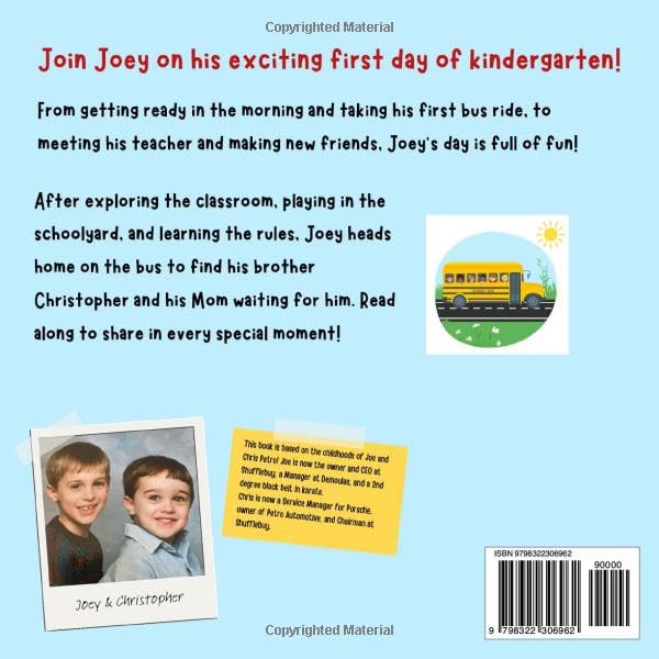 Joey's First Day of Kindergarten