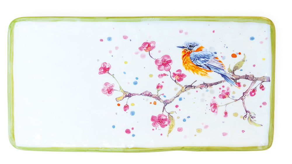 Bird &amp; Cherry Blossoms Platter