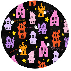Halloween Haunted House Paper Plates
