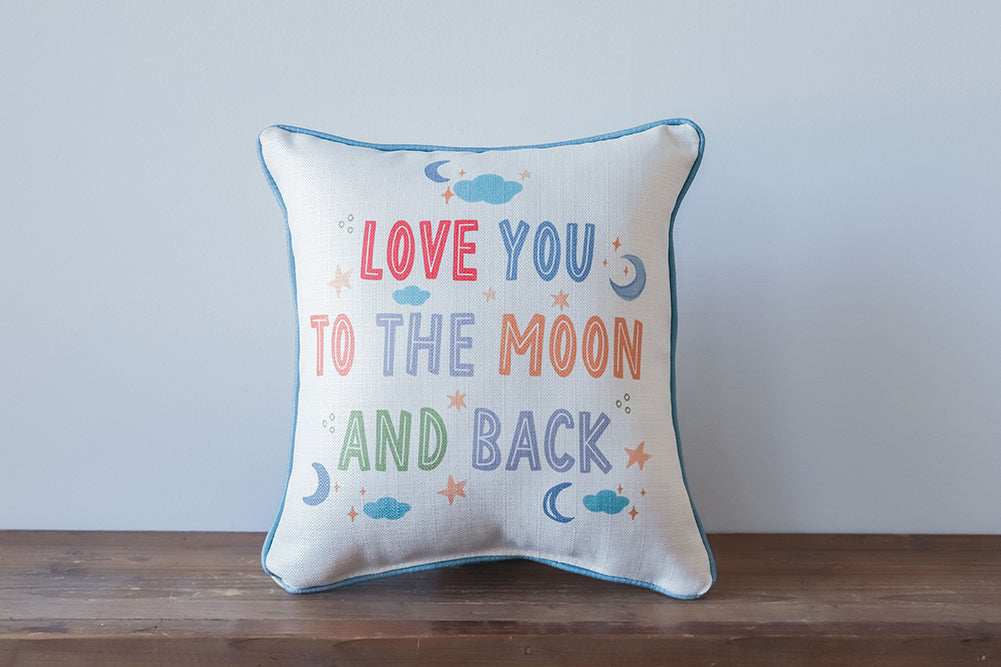 Love You To The Moon And Back Accent Pillow