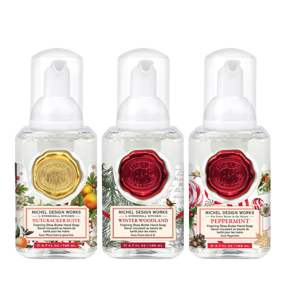 Mini Foaming Hand Soap Set: Wintertime Whimsy - Nutcracker Suite, Winter Woodland &amp; Peppermint