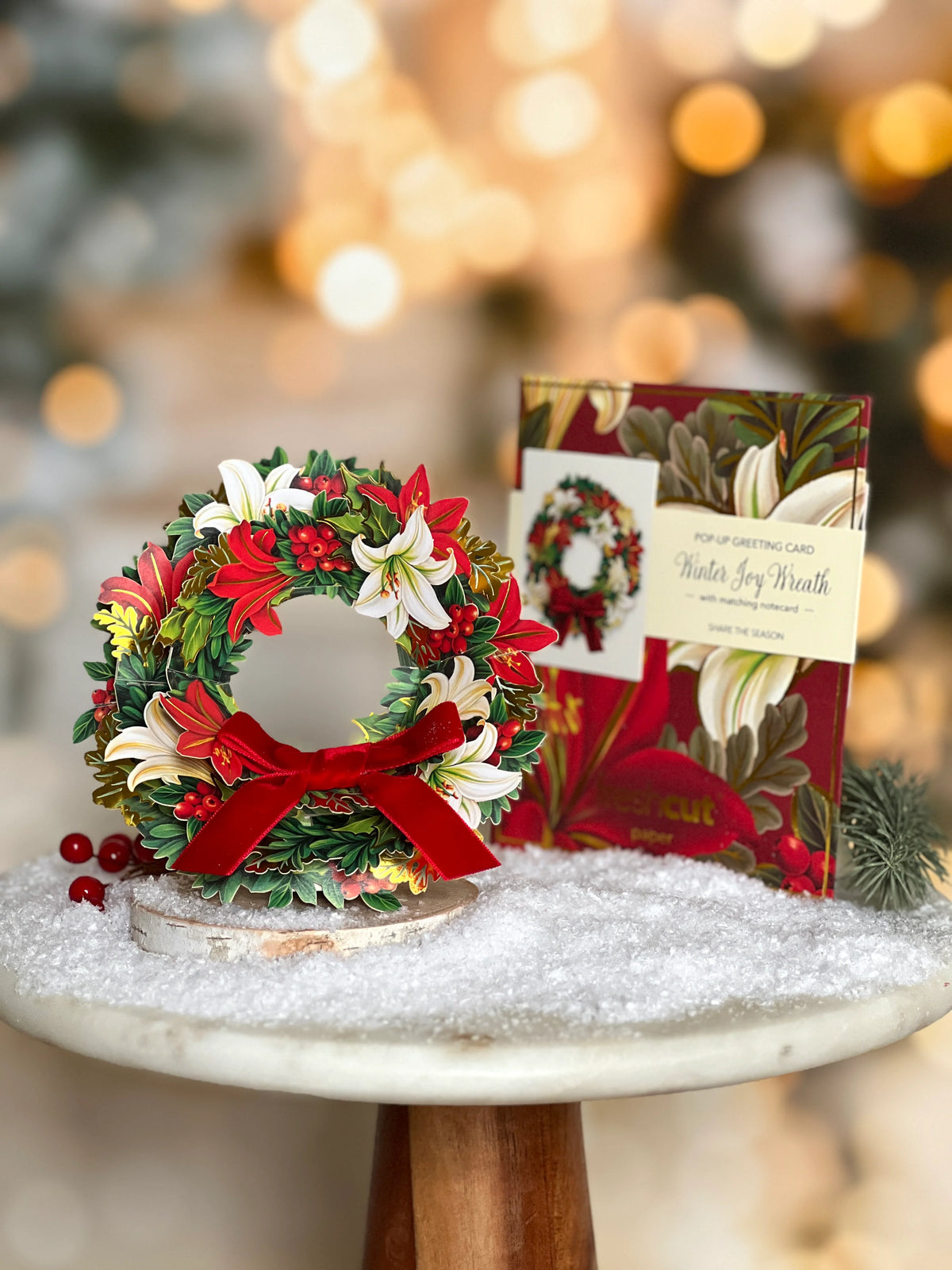 Mini Winter Joy Wreath Pop-Up Card