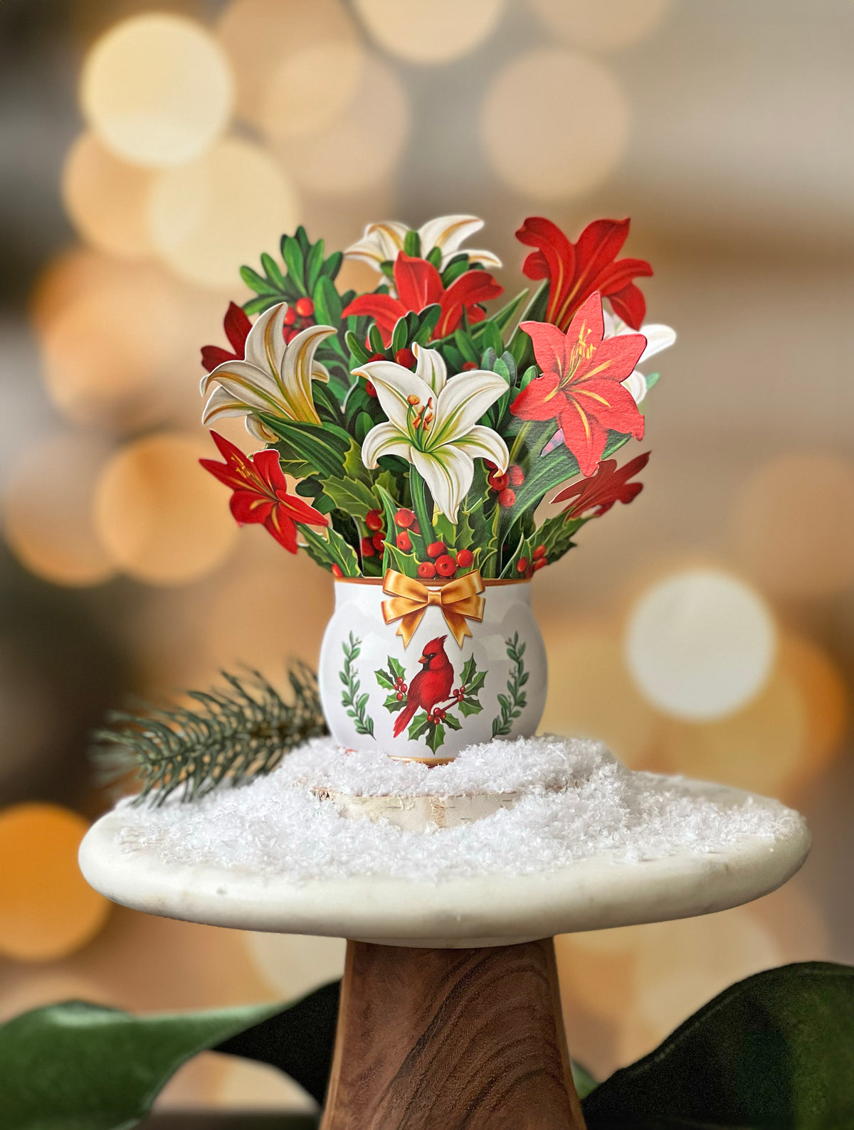 Mini Winter Joy Bouquet Pop-Up Card