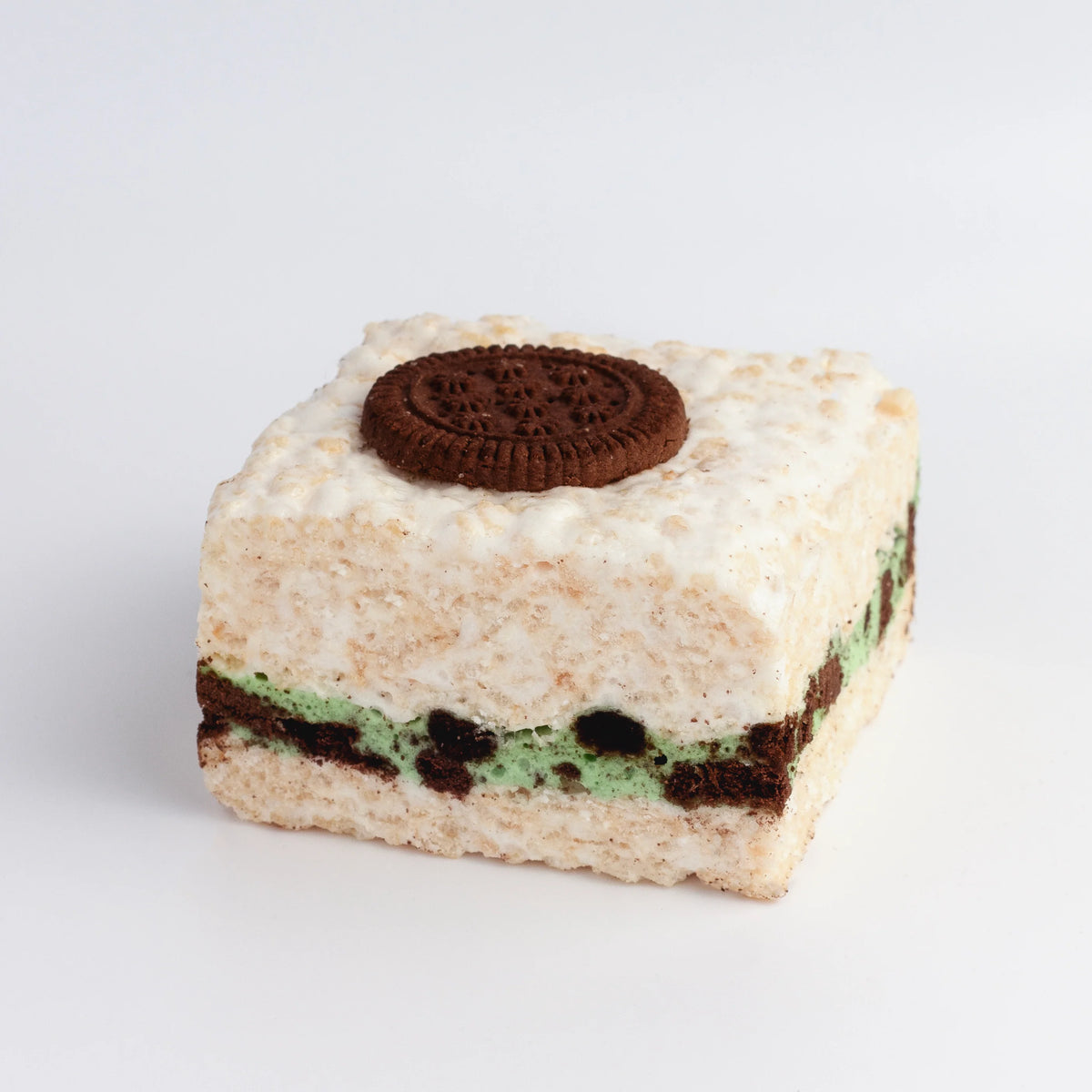 Mint Cookies & Cream Crispy Treat