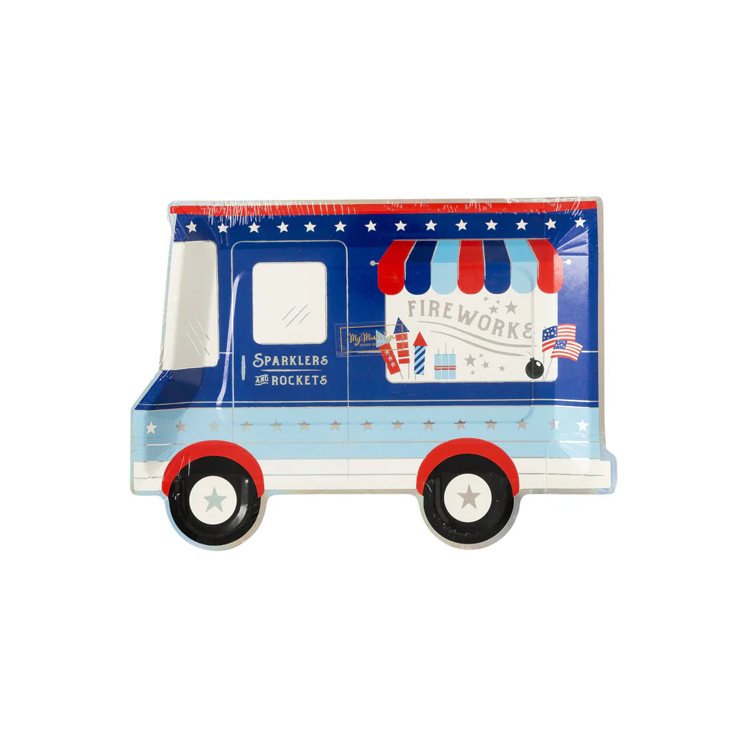 Fireworks Truck Paper Plates