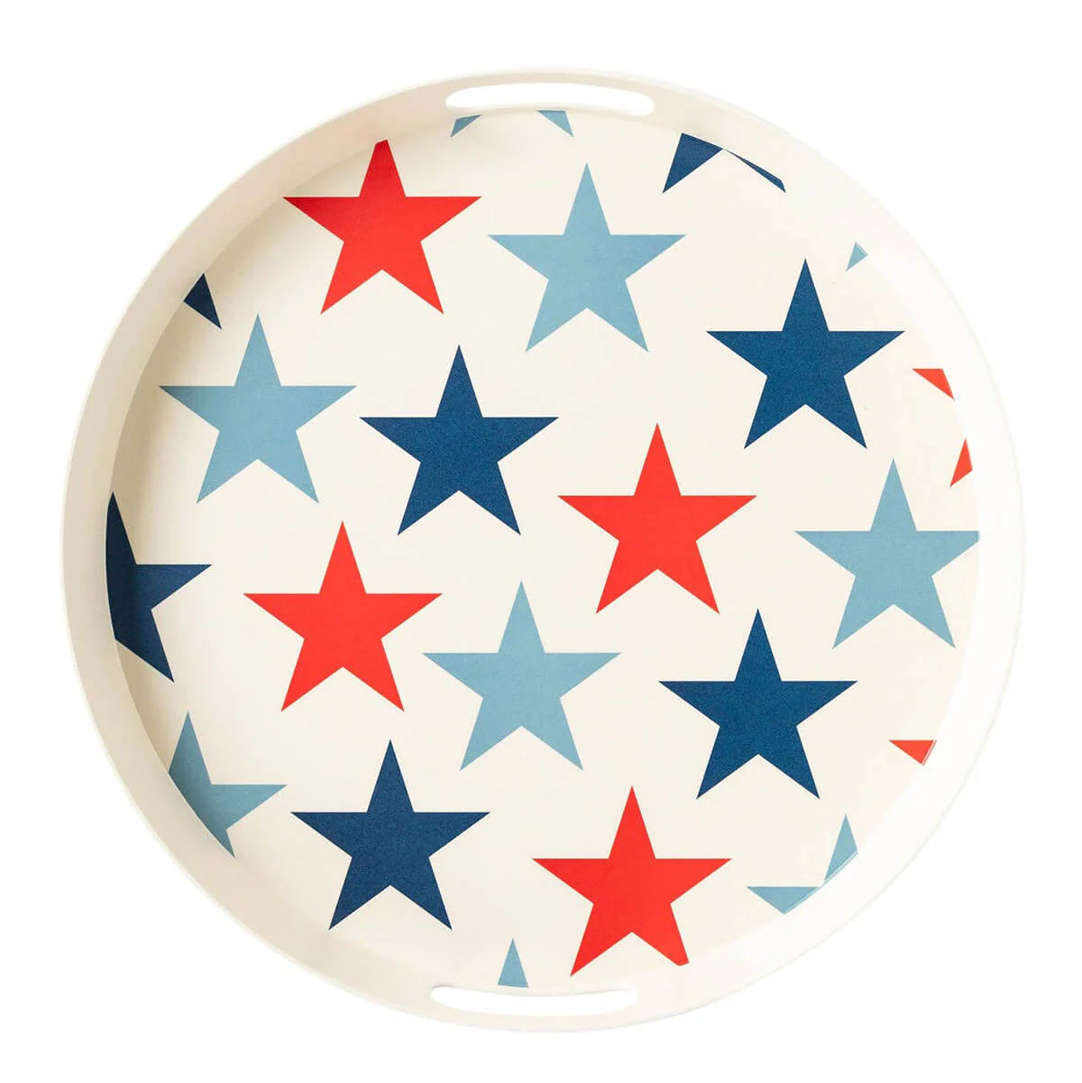 Multi Stars Bamboo Round Tray