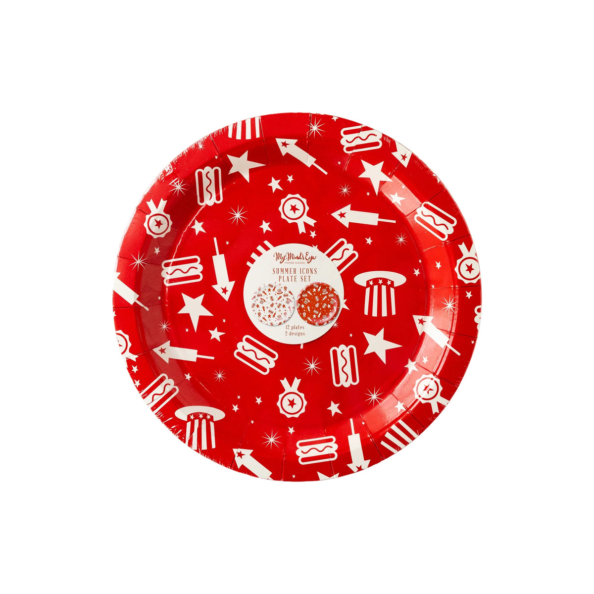 Summer Icons Paper Plates