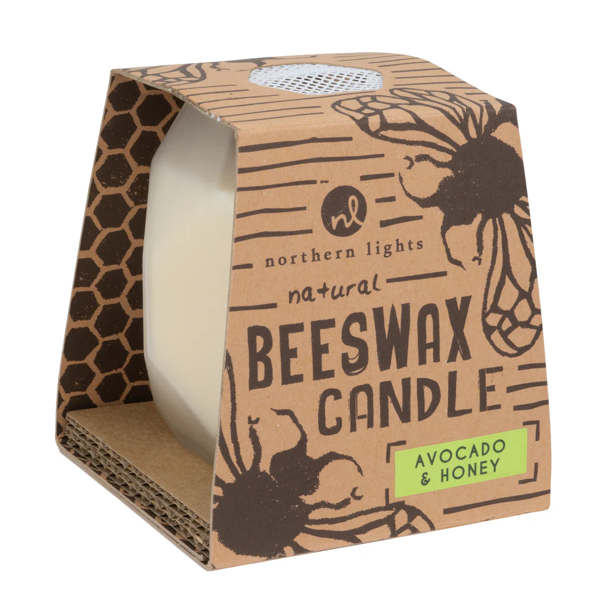 Avocado and Honey Beeswax Candle