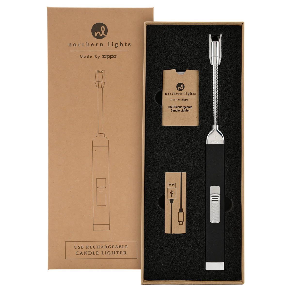 Charcoal Zippo Rechargeable Candle Lighter