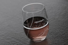 Load image into Gallery viewer, Ogunquit Map Stemless Wine Glass