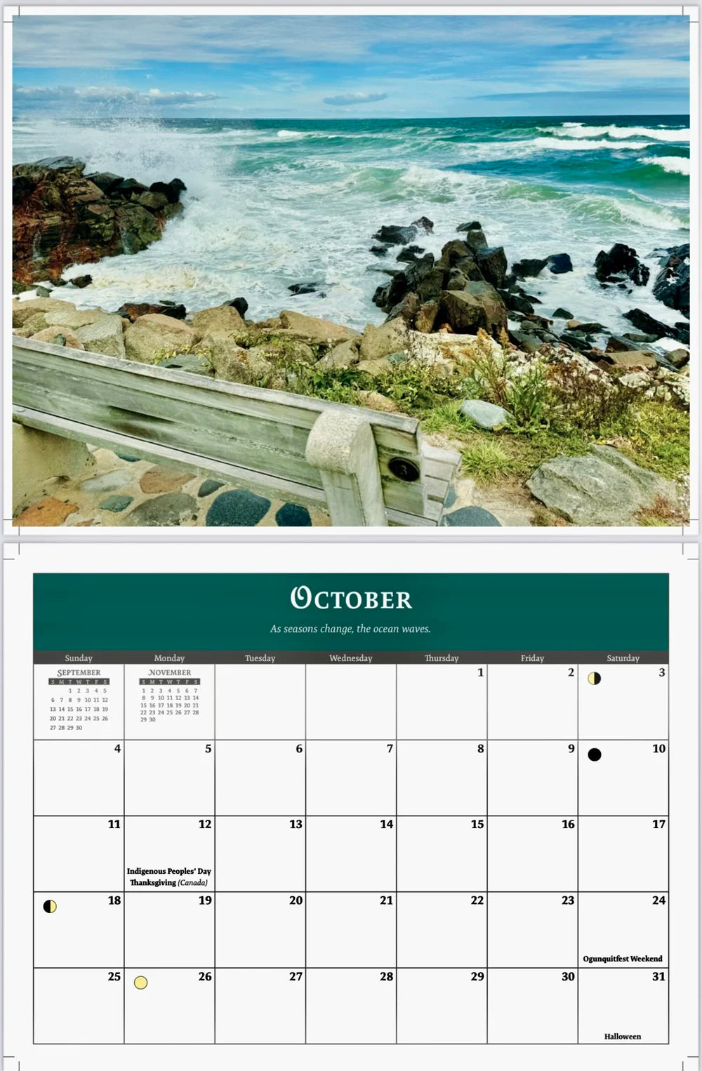 Ogunquit 2026 Calendar