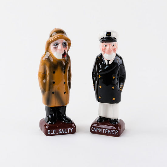 Old Salty and Captain Pepper Salt and Pepper Shakers