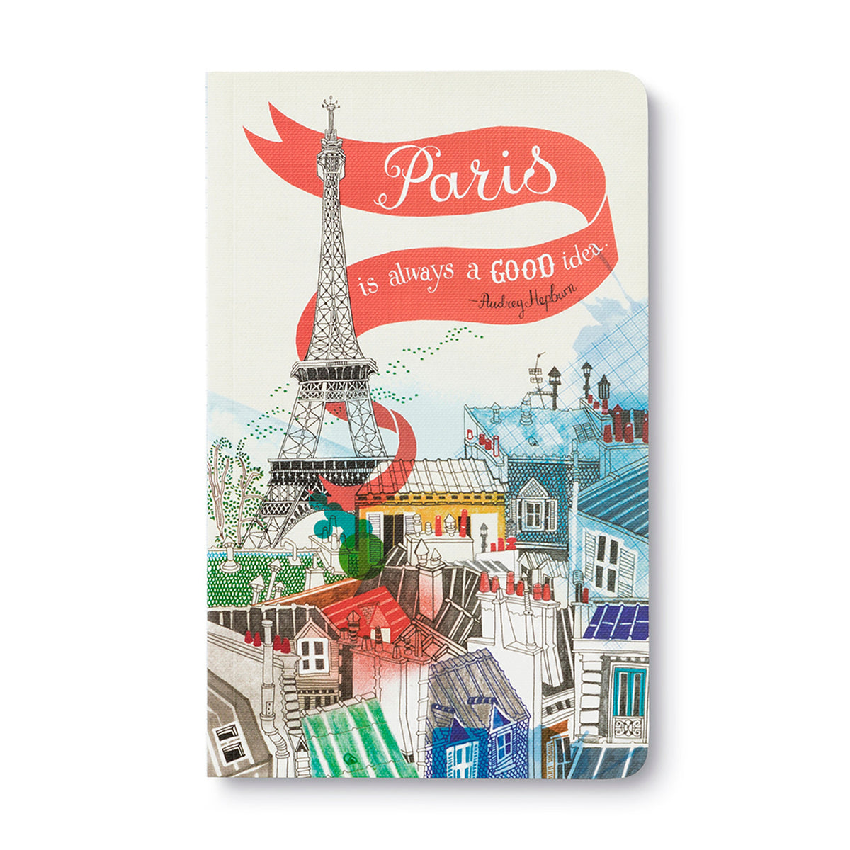 &quot;Paris Is Always A Good Idea&quot; — Audrey Hepburn Write Now Softcover Journal