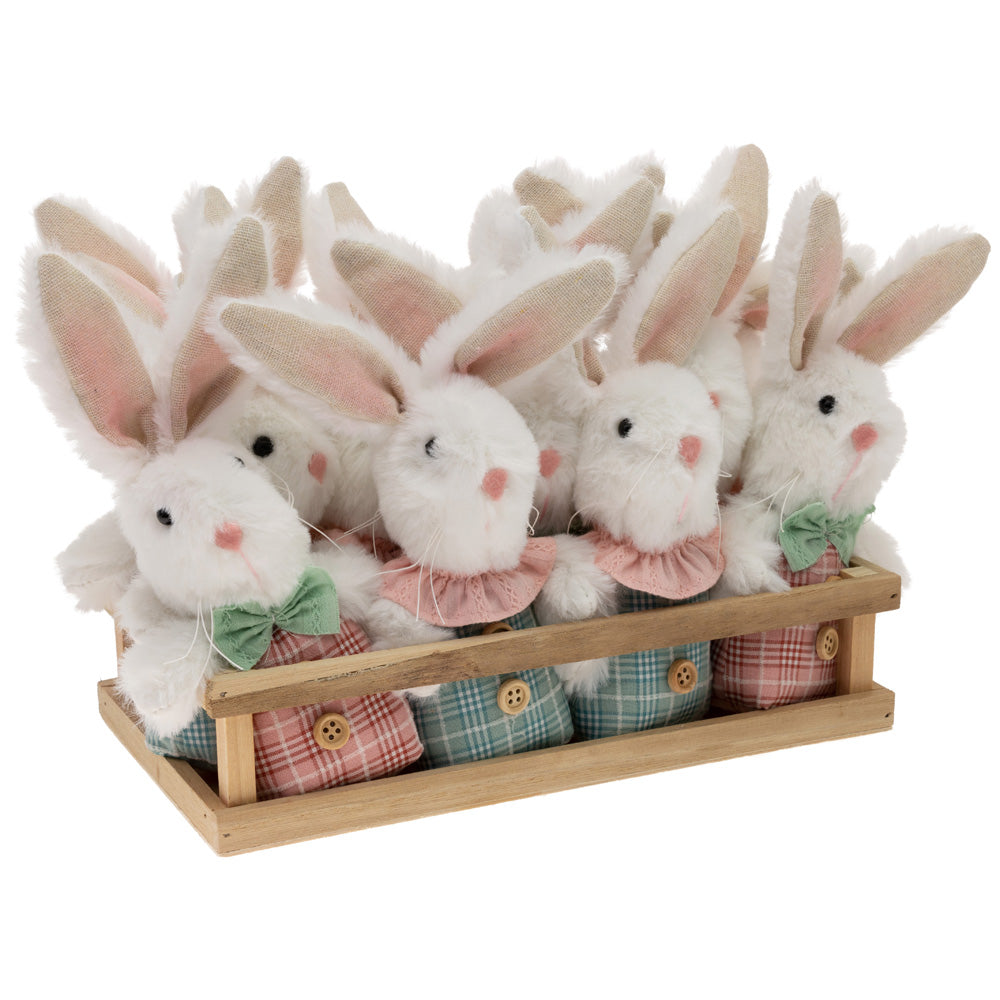 Plaid Bunny Ornaments