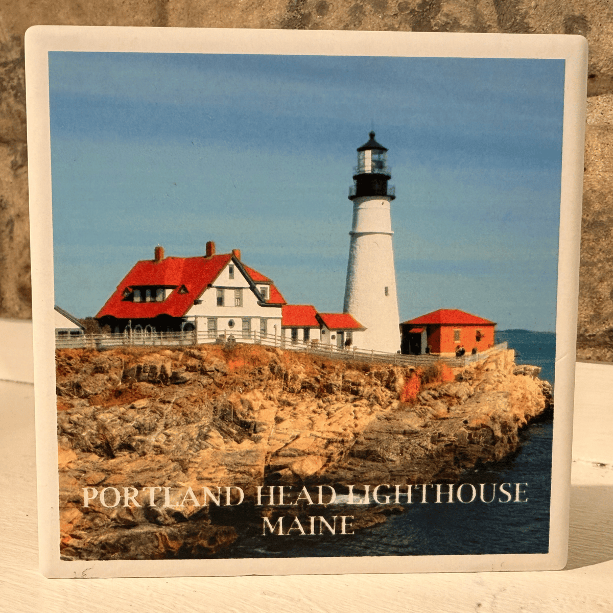 Portland Head Light Ceramic Coaster