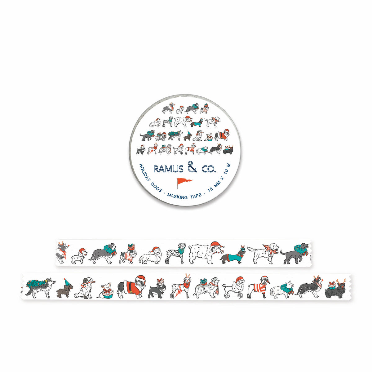 Holiday Dogs Masking Tape