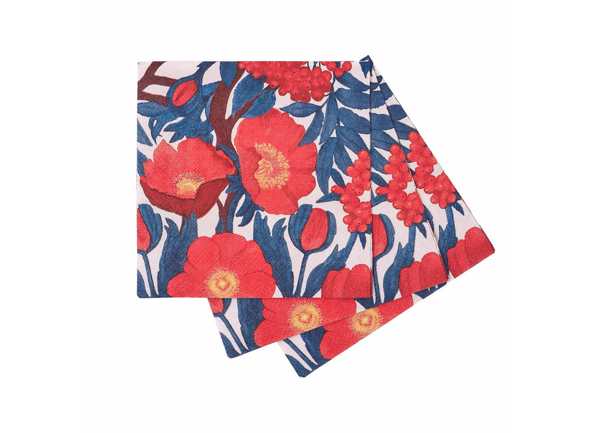 Icelandic Poppies Paper Cocktail Napkins