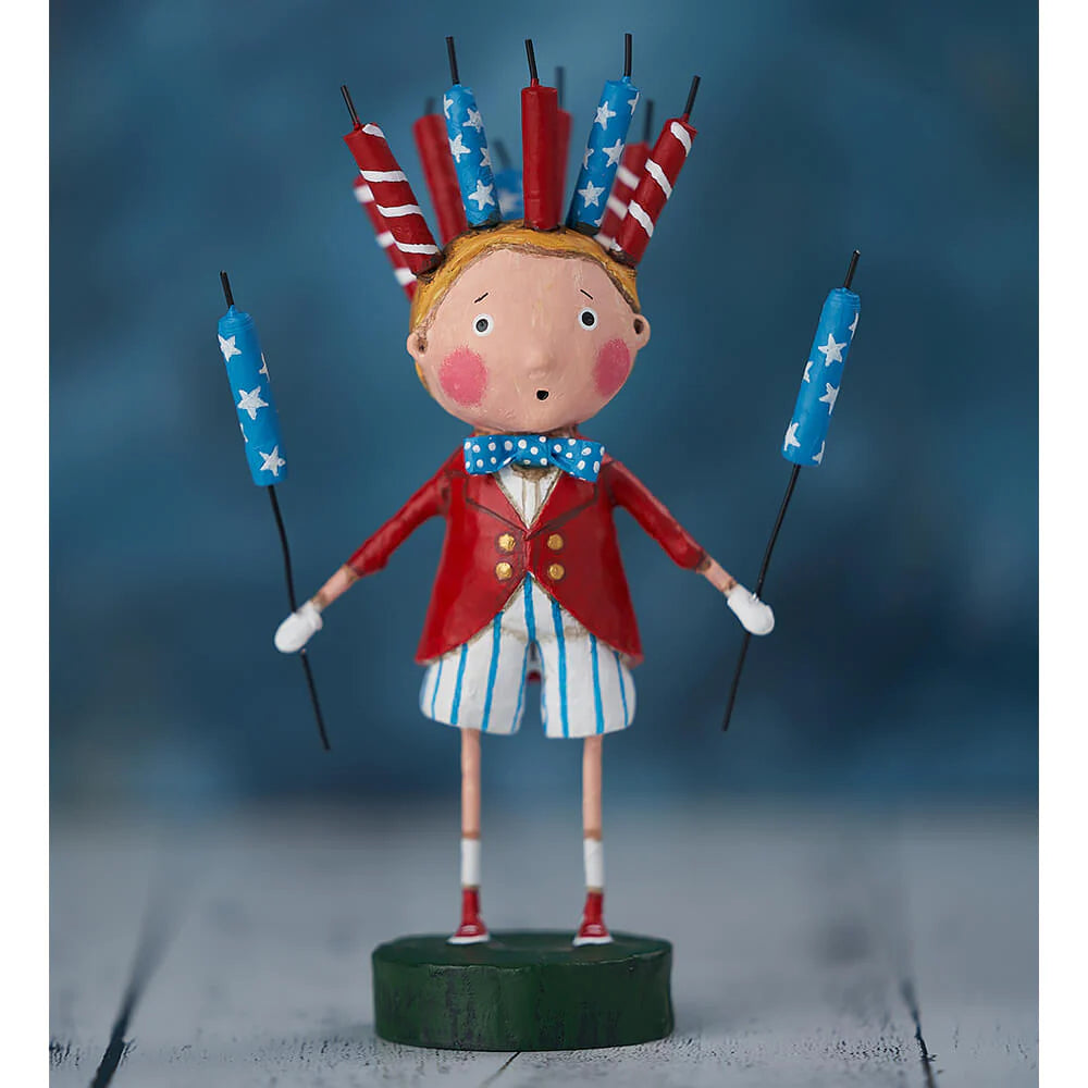 Roman&#39;s Candles Figurine by Lori Mitchell