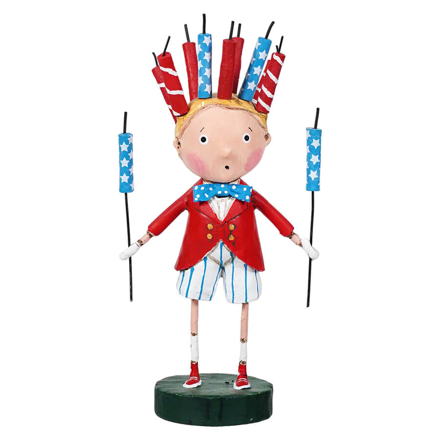 Roman&#39;s Candles Figurine by Lori Mitchell