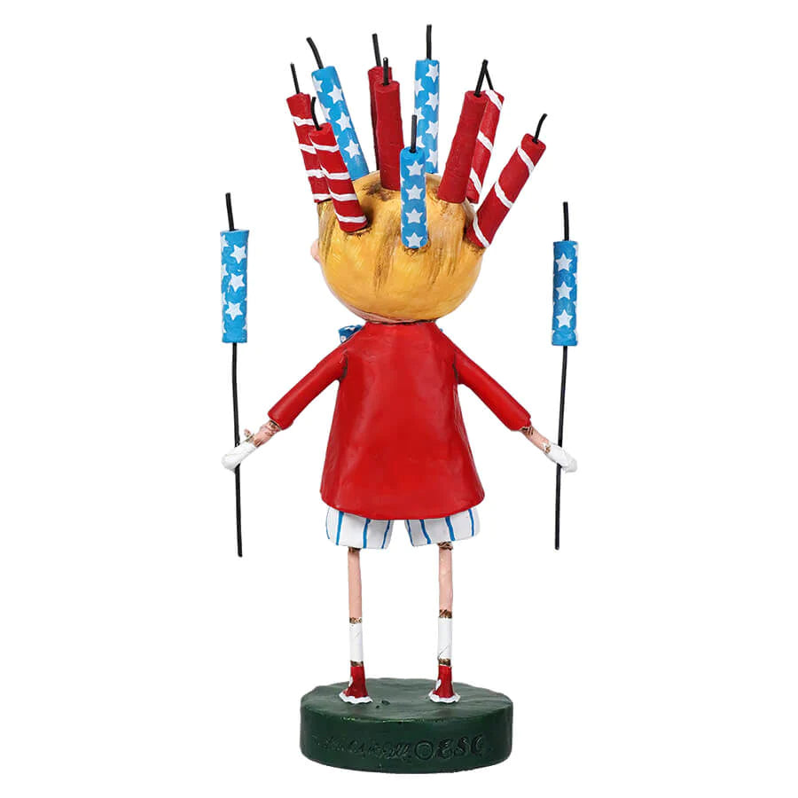 Roman&#39;s Candles Figurine by Lori Mitchell