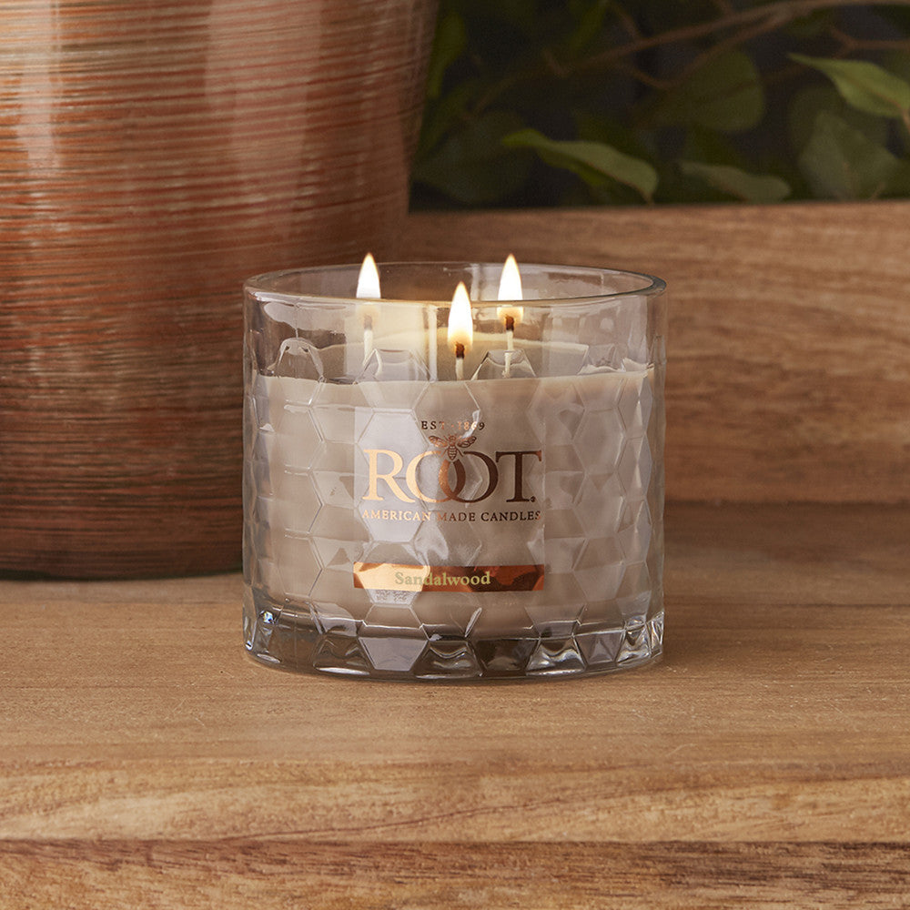 Sandalwood 3 Wick Honeycomb