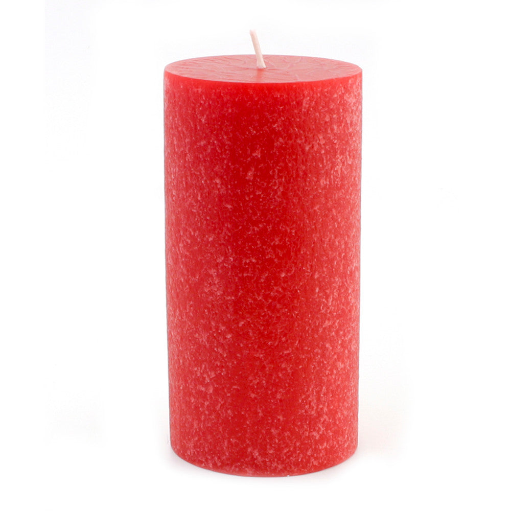 Timberline Red Unscented Pillar Candle