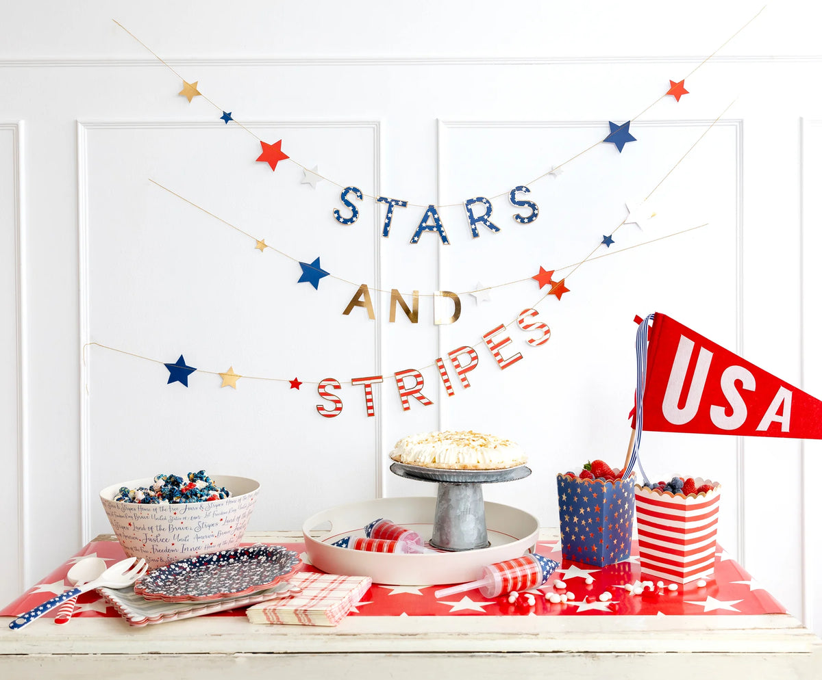 Stars And Stripes Banner Set