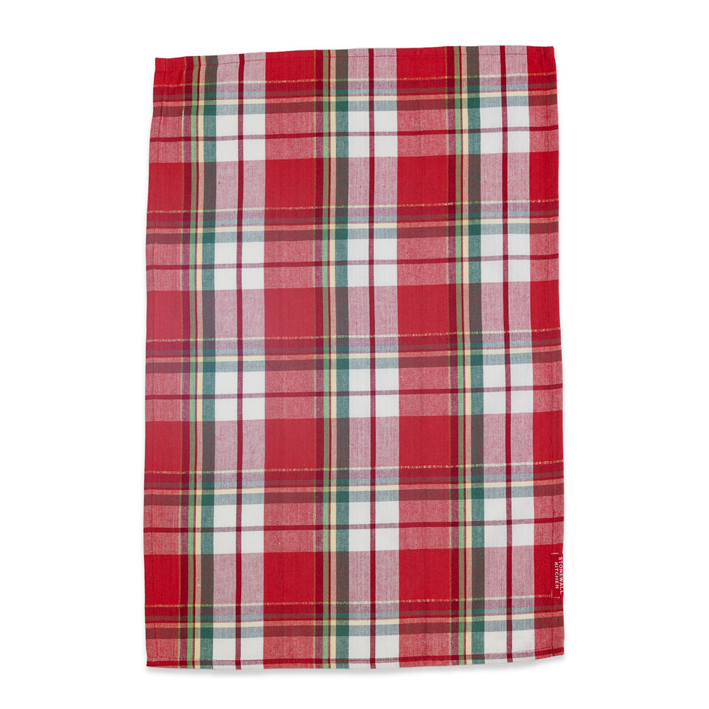 Holiday Plaid Tea Towel