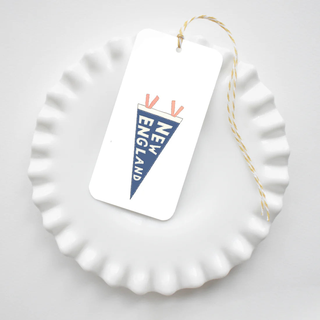 New England Pennant Gift Tags