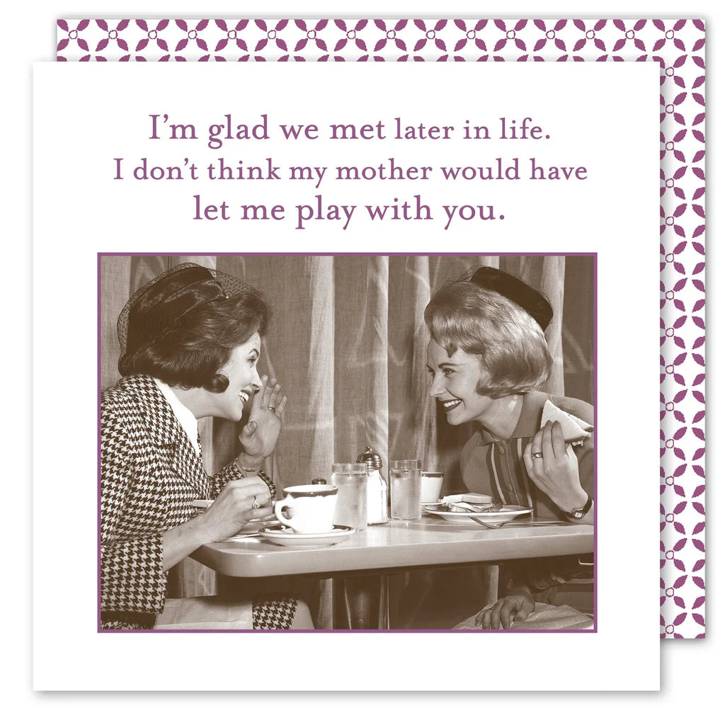 Glad We Met Cocktail Napkins