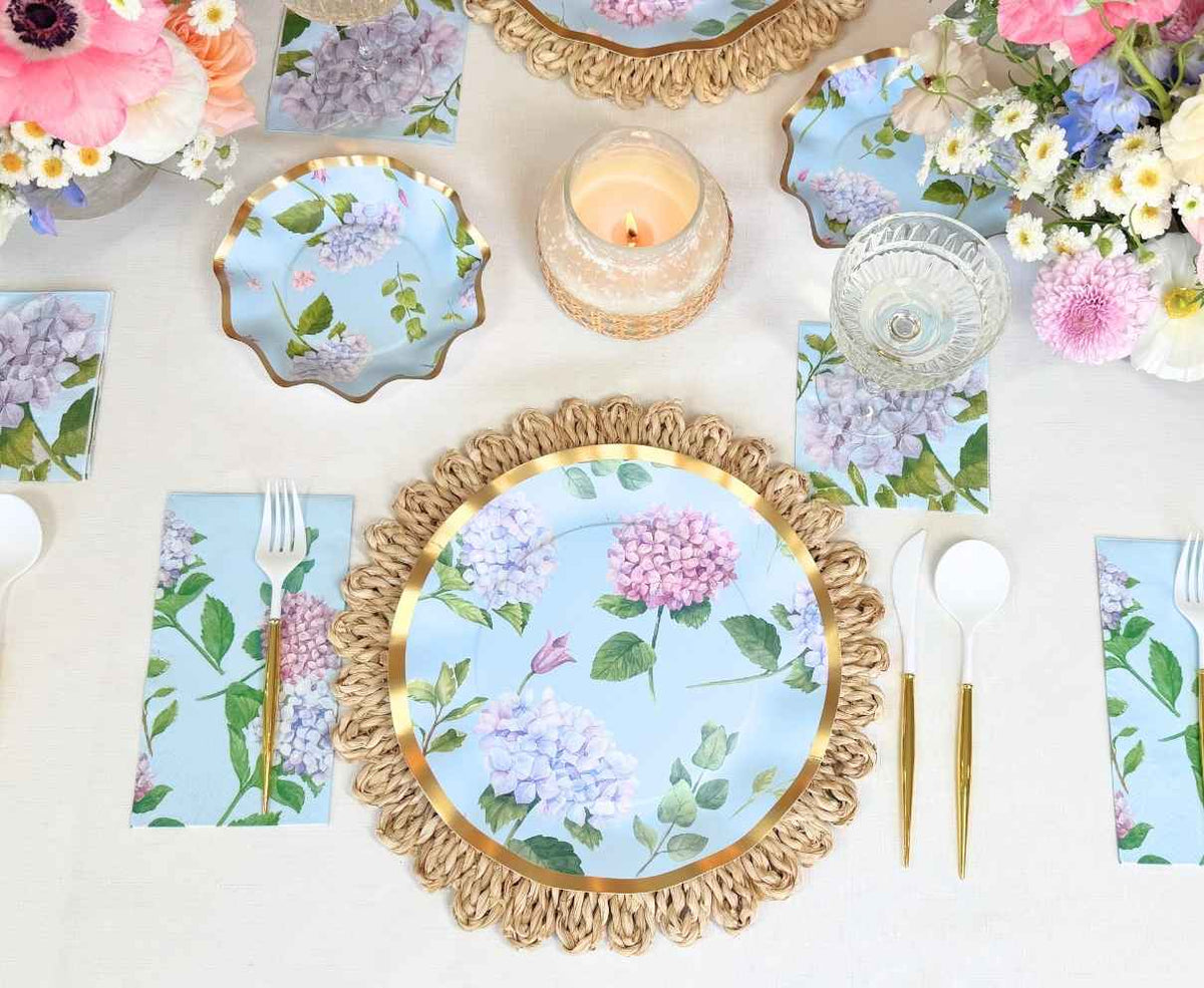 Hydrangea Salad Plates
