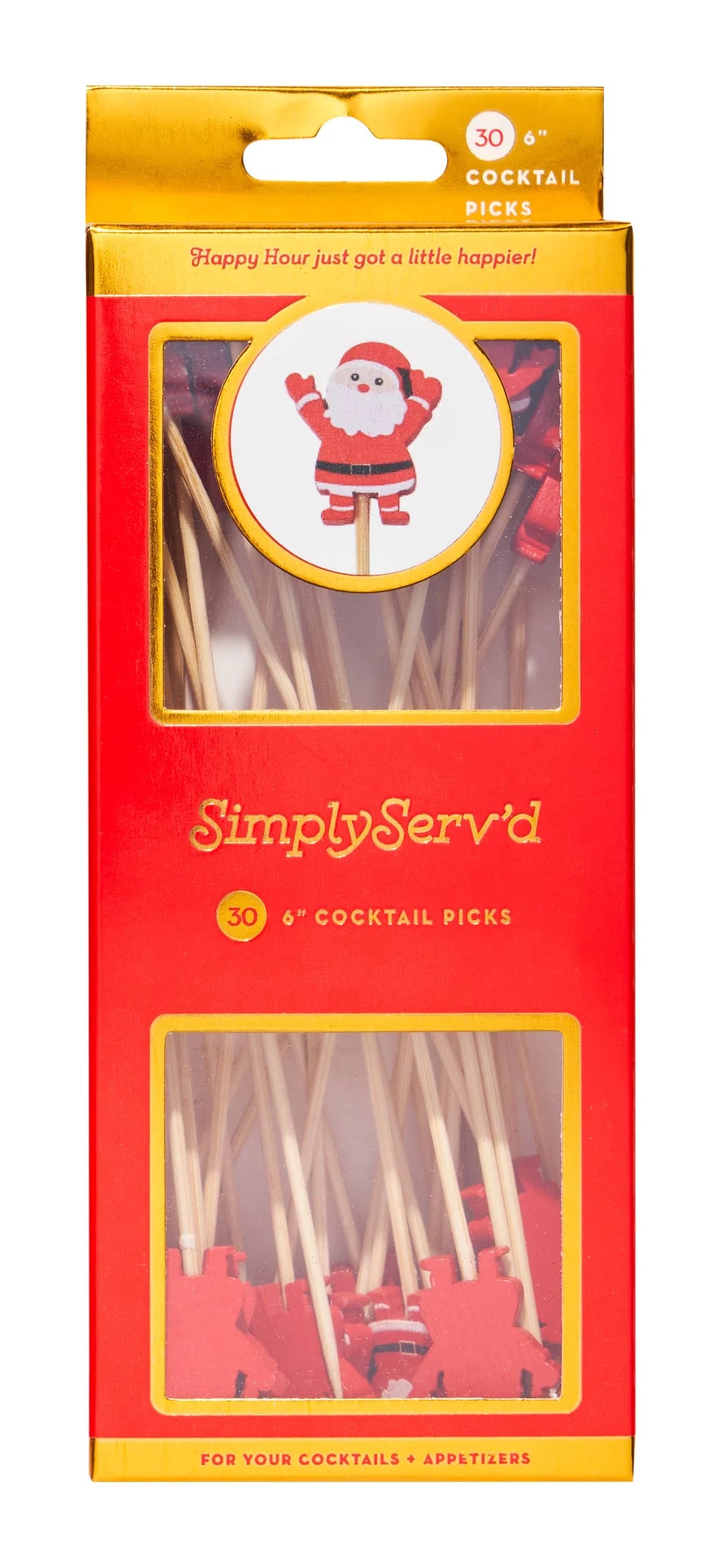 Santa Cocktail Party Picks