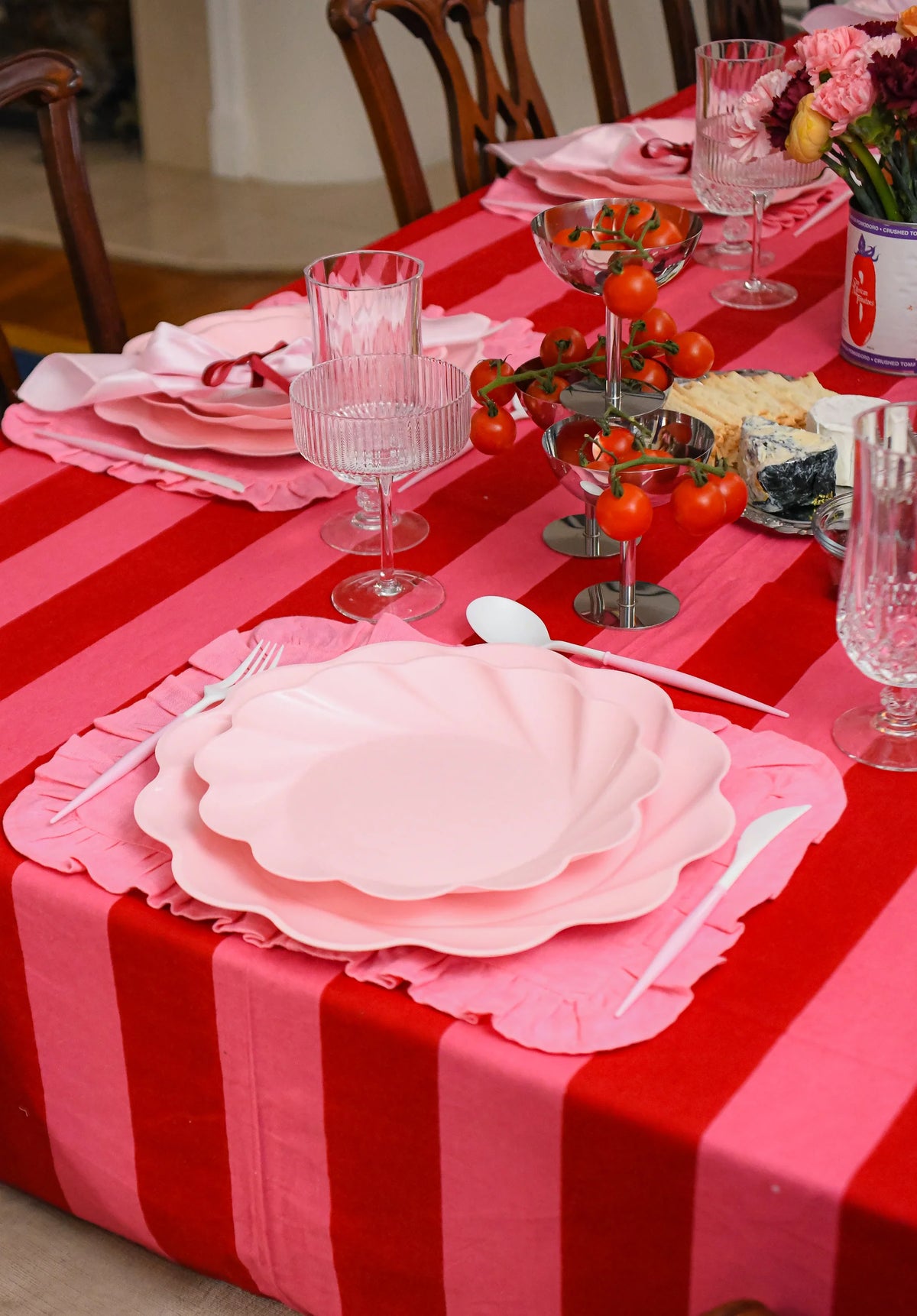 Bella Blush and Gold Flatware Set of 24 Pieces