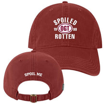 Load image into Gallery viewer, Spoiled Rotten Relaxed Twill Hat Garnet