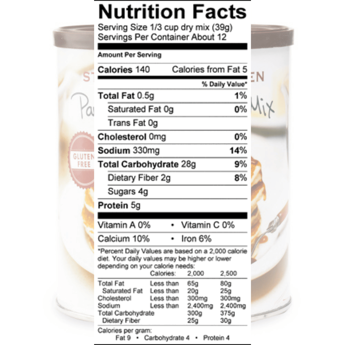 Gluten Free Pancake and Waffle Mix