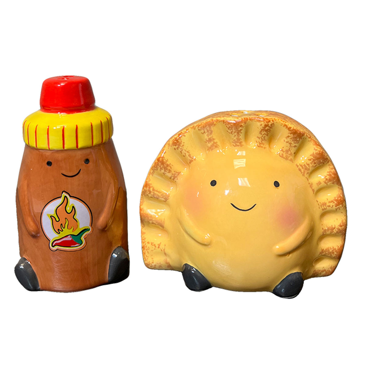 Empanada and Hot Sauce Salt and Pepper Shakers