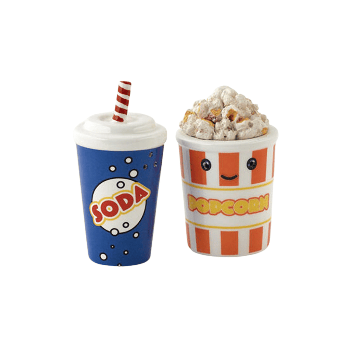 Popcorn and Soda Salt and Pepper Shakers