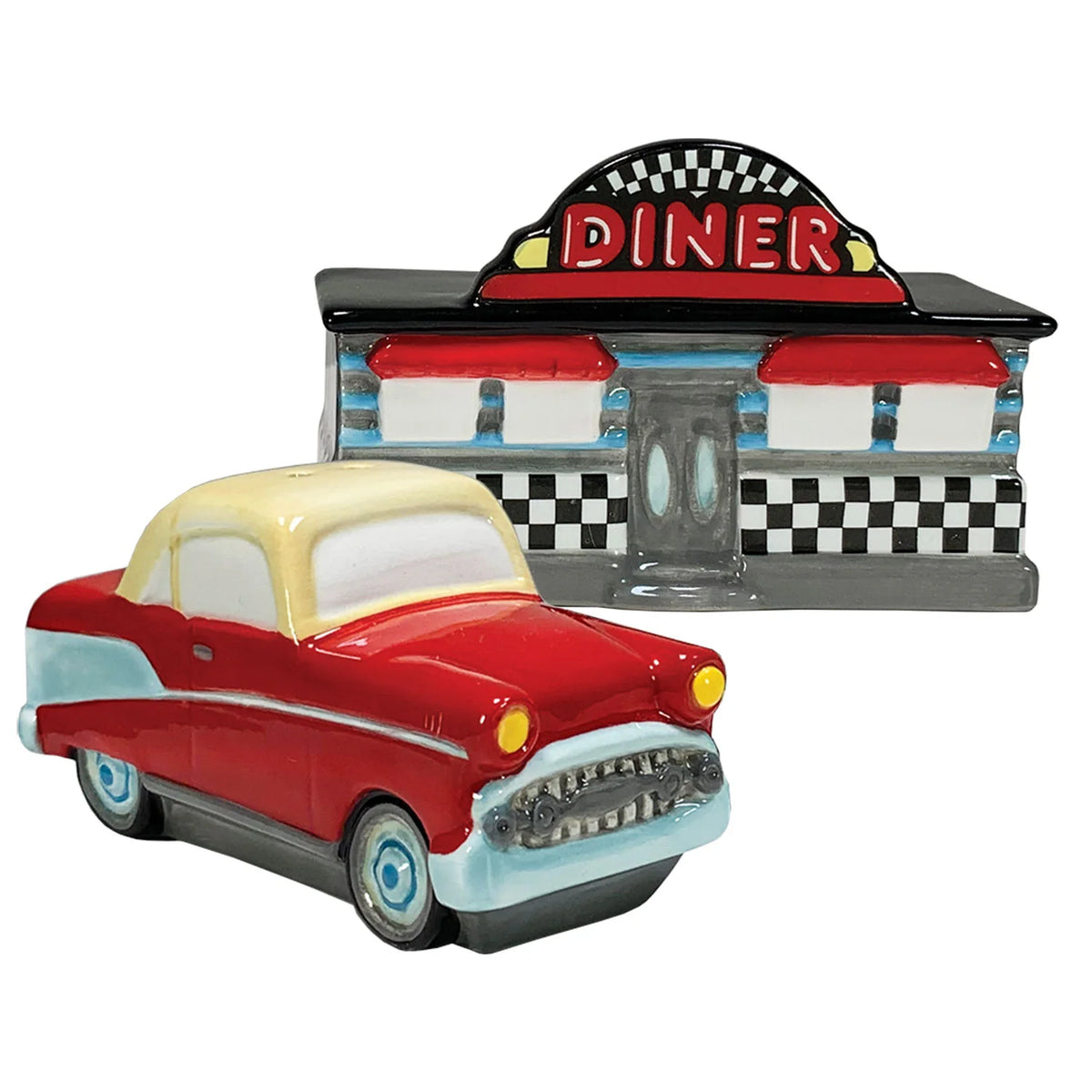 Diner and Hot Rod Salt & Pepper Shaker Set