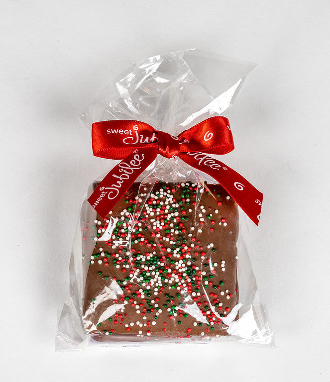 Milk Chocolate Covered Graham Crackers With Holiday Nonpareils