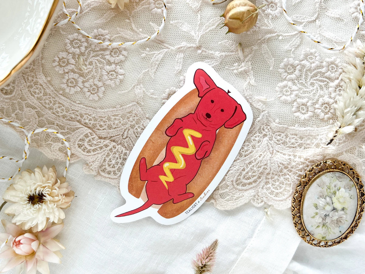 Tealight Studios Hot Dog Sticker