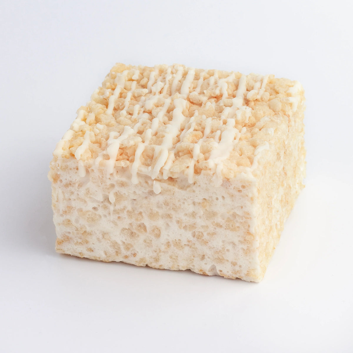 Drizzled White Chocolate Crispy Treat