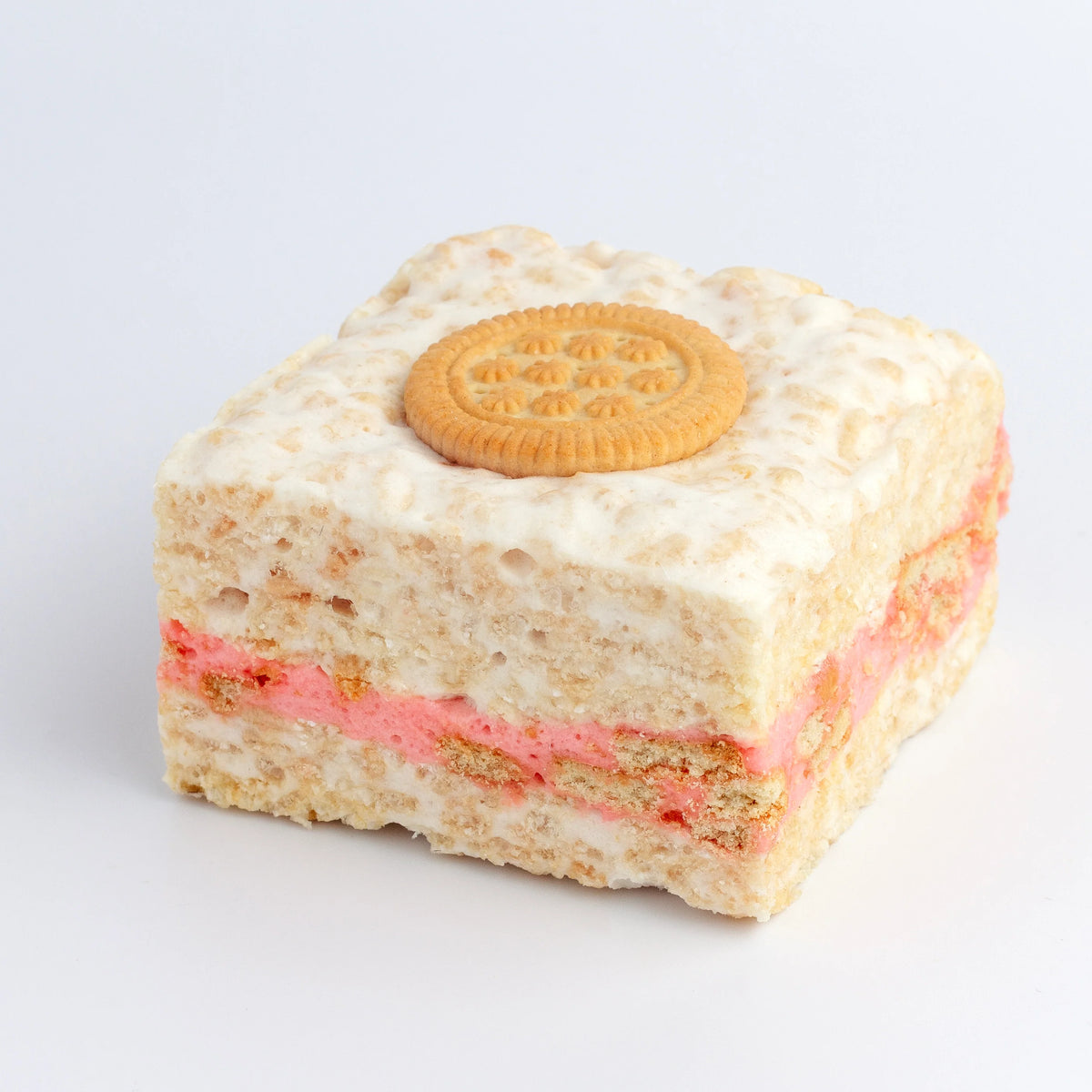 Strawberry Cookies & Cream Crispy Treat