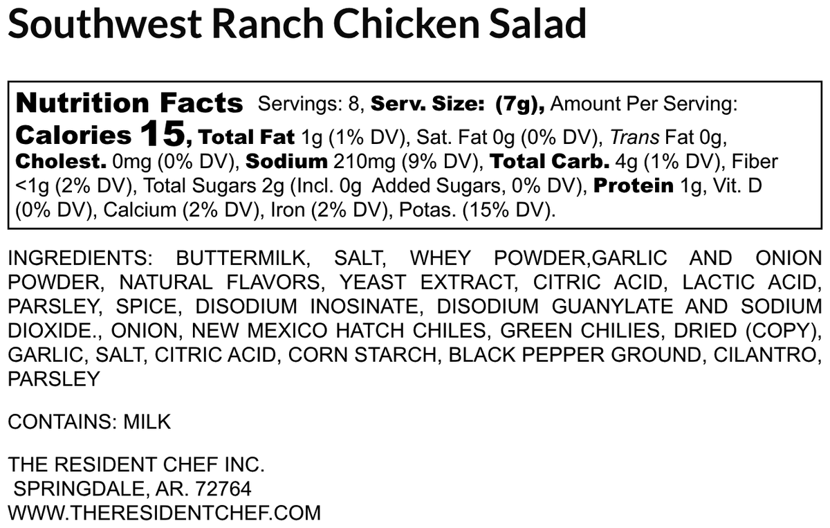 Southwestern Ranch Chicken Salad