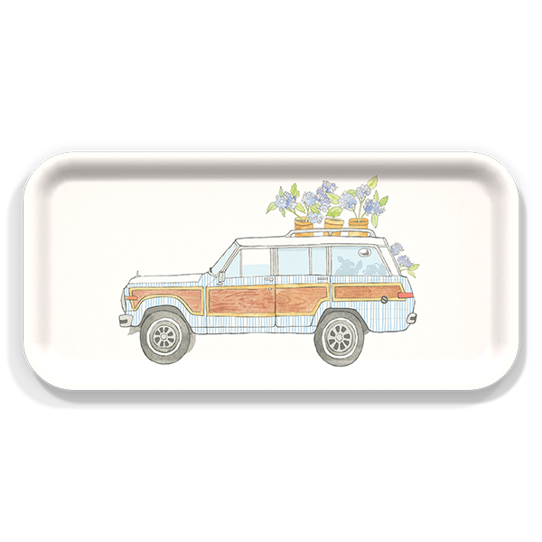 Seersucker Wagoneer Birch Tray