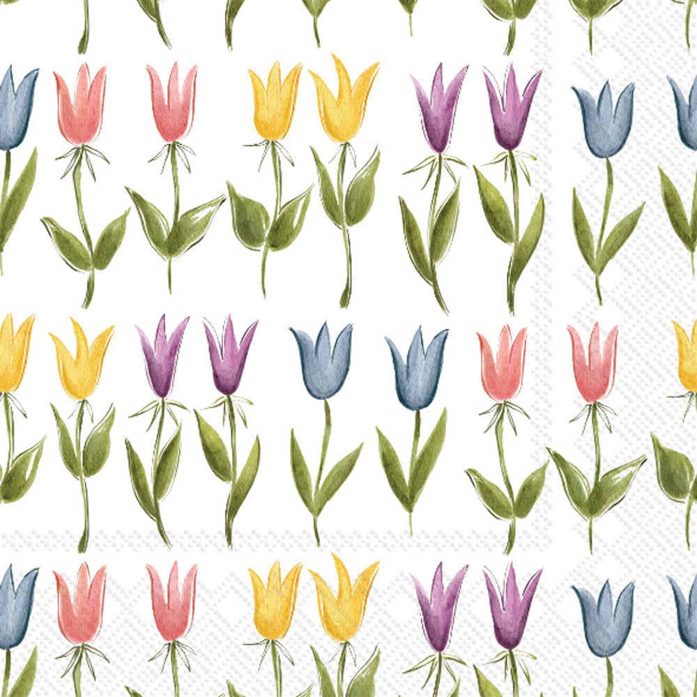 Tulip Pattern Cocktail Napkins