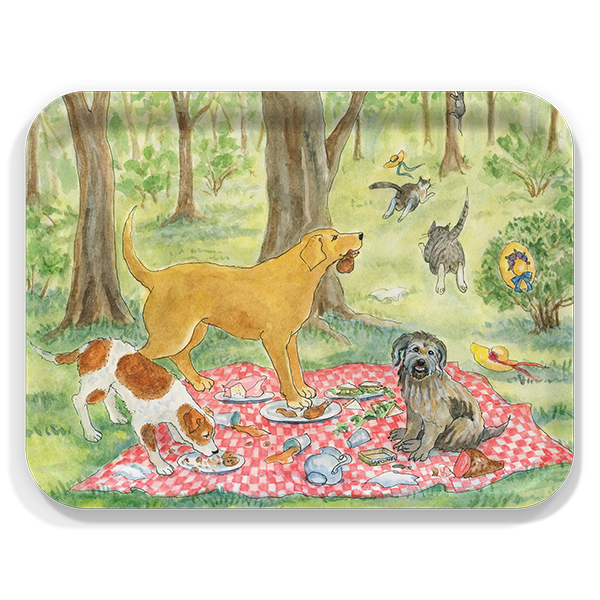Bad Dog Picnic Large Tray
