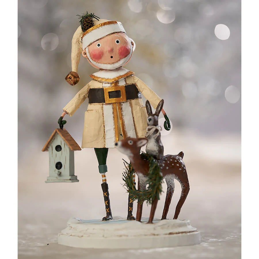 Woodland Santa Figurine by Lori Mitchell